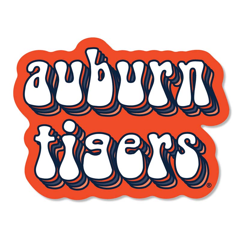 3 inch Auburn Bubble Decal