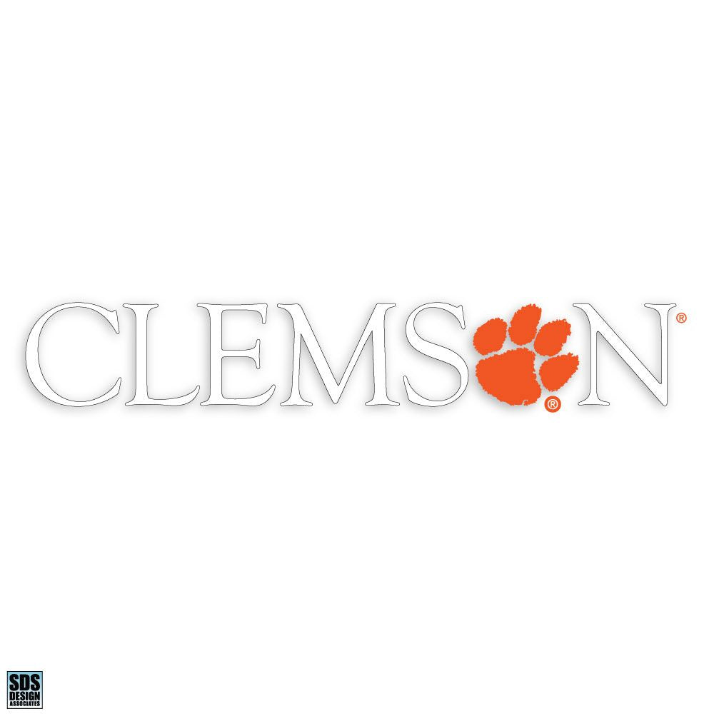 Clemson Narrow Letter 10&quot; Decal