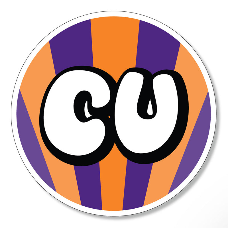 3&quot; Clemson Circle Stripe Decal