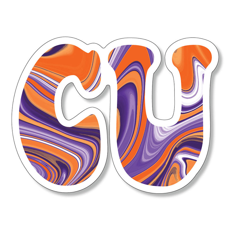 3&quot; Clemson Swirl Decal