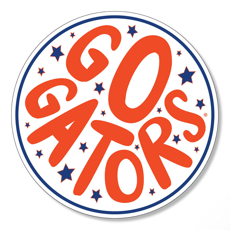 3&quot; Circle Star Go Gators Decal