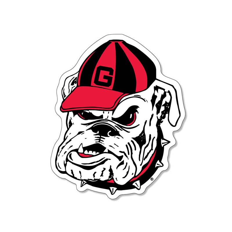 3&quot; UGA Retro Bulldog Decal