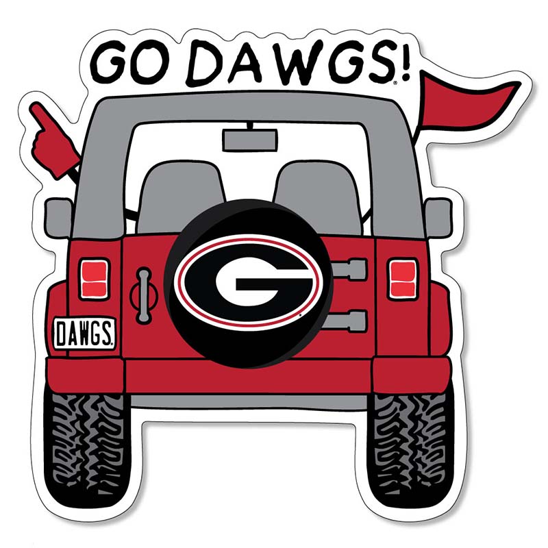 3" Go Dawgs Jeep Decal