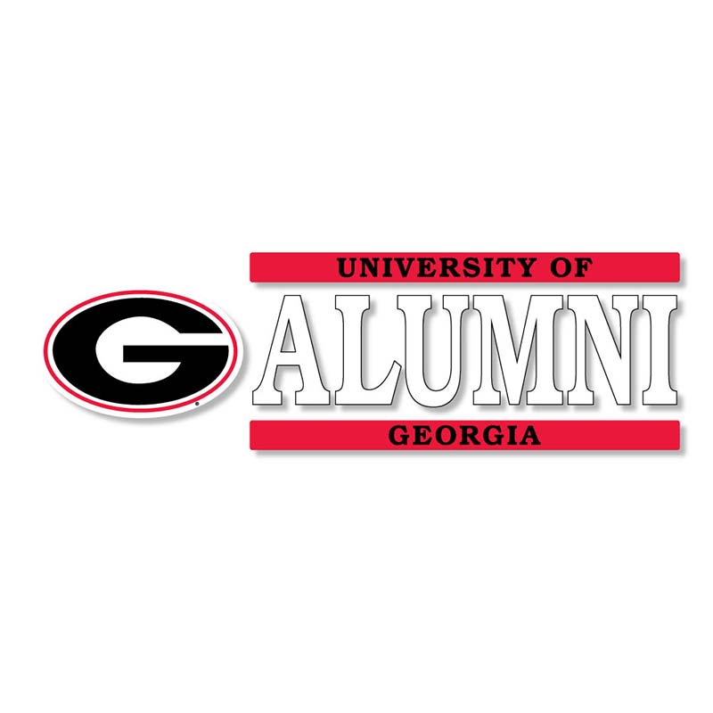 6&quot; UGA Alumni Stacked Decal