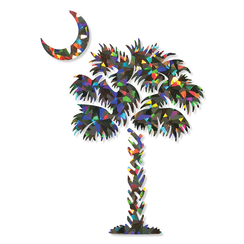 Palmetto Tree 6 inch Decal hologram