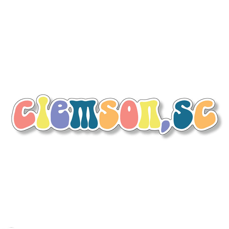 3&quot; Colorful Clemson Decal