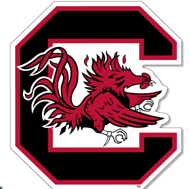 University of South Carolina 6&quot; Block C Decal with Gamecock