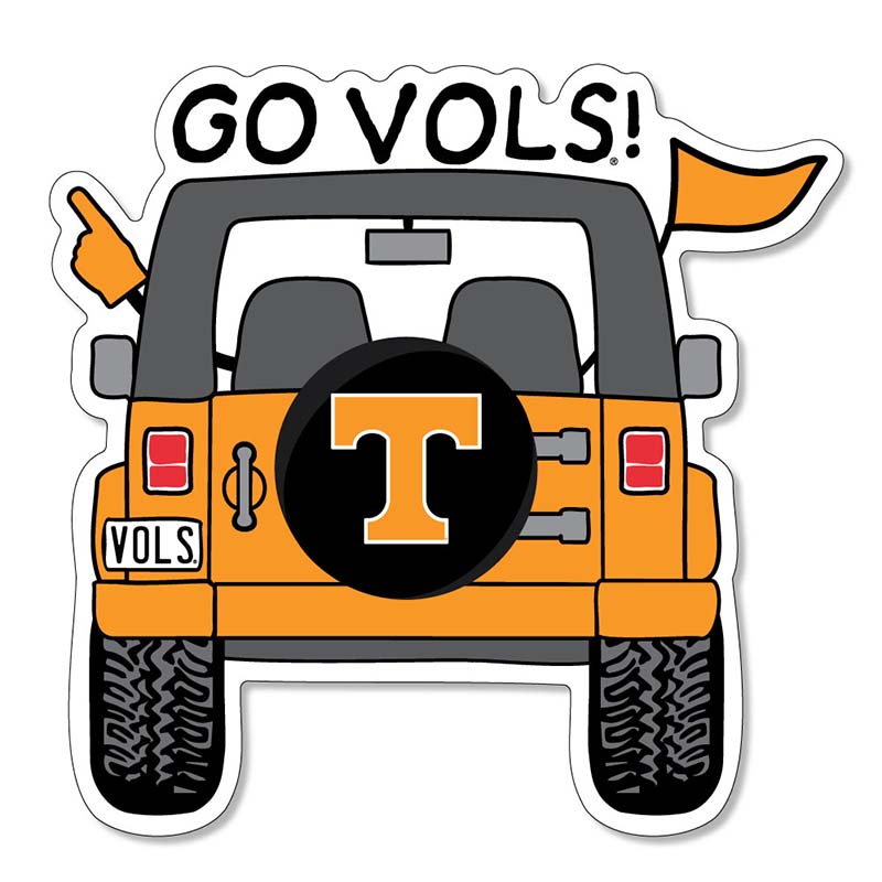 3&quot; Go Vols Jeep Decal