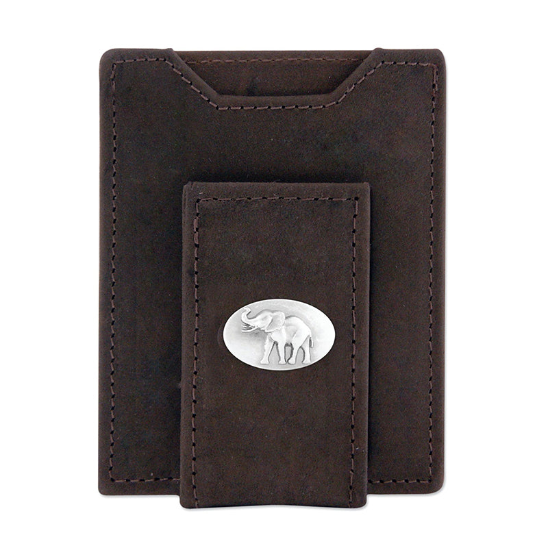 ZEP-PRO Elephant Crazy Horse Conch Clip Wallet