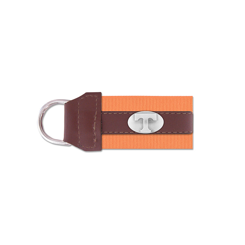 UT Concho Ribbon Leather Key Fob