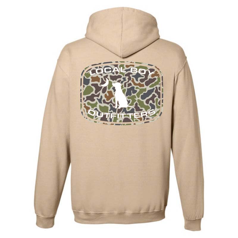 Localflage Patch Hoodie in Desert Sand