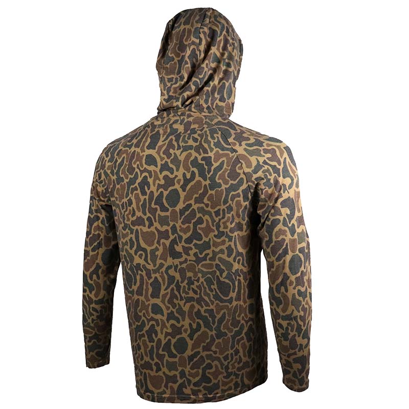 Heather Blend Hoodie T-Shirt in Old School Camo