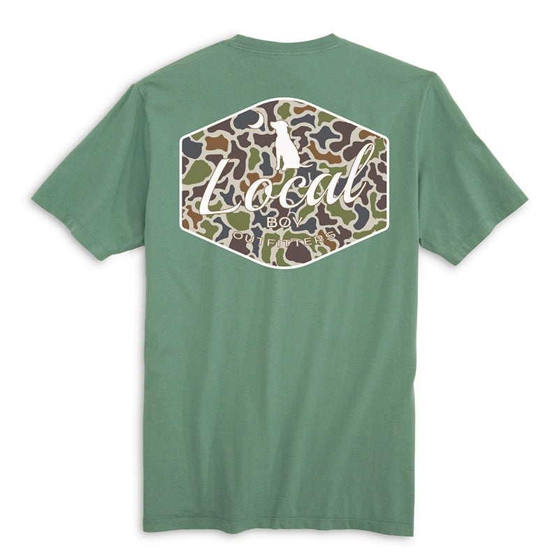 Old School Camo Badge Short Sleeve T-Shirt