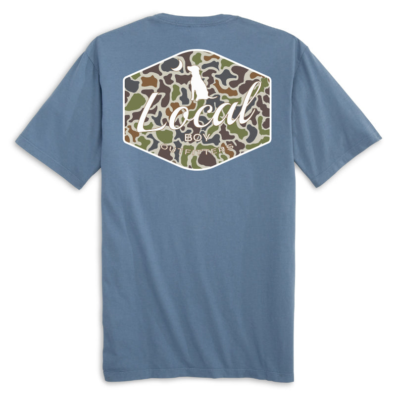 Old School Camo Badge Short Sleeve T-Shirt