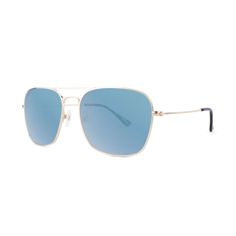 Knockaround Gold and Sky Blue Sunglasses