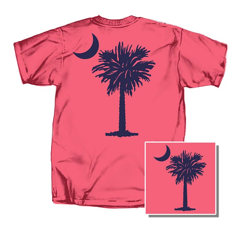 Palm Front and Back Short Sleeve T-Shirt