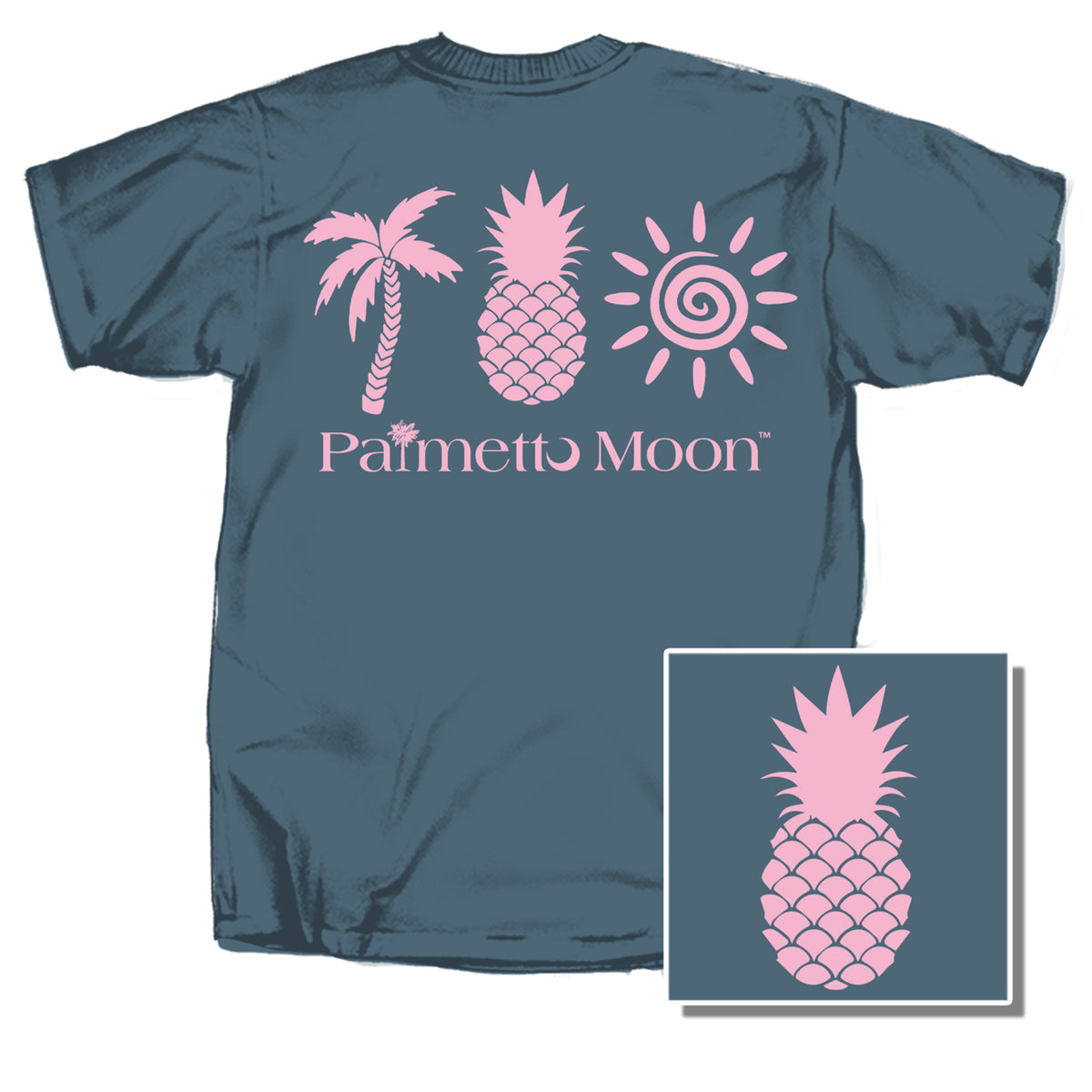 Palm, Pineapple, Sun Short Sleeve T-Shirt