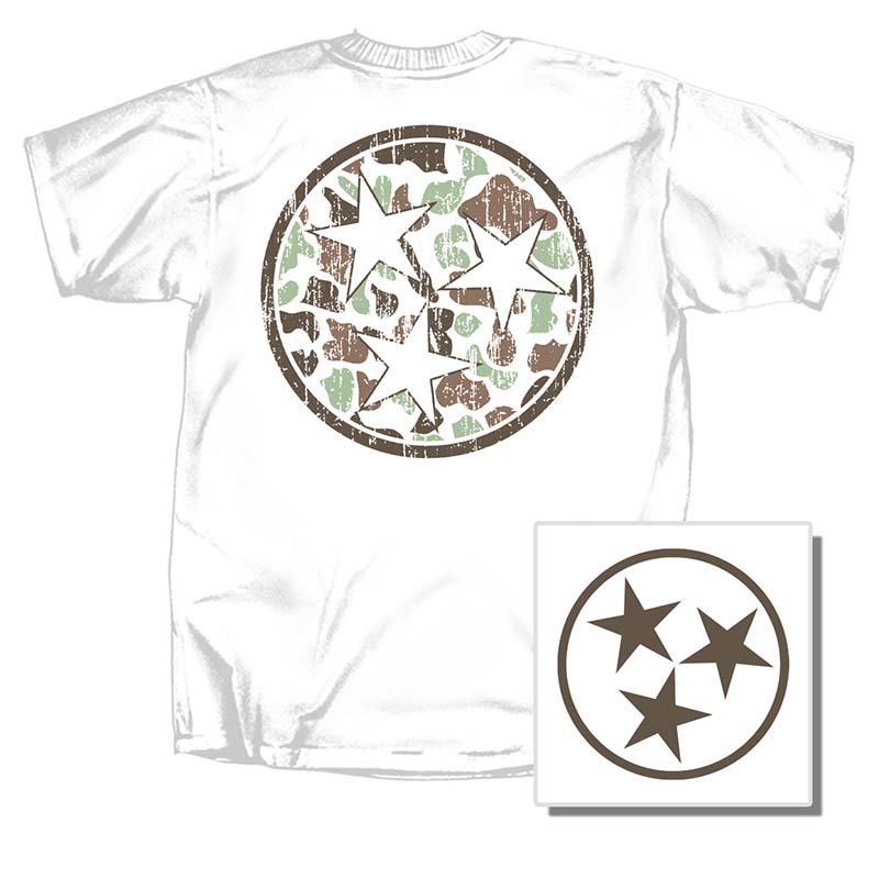 Camo Tri Star Short Sleeve T-Shirt