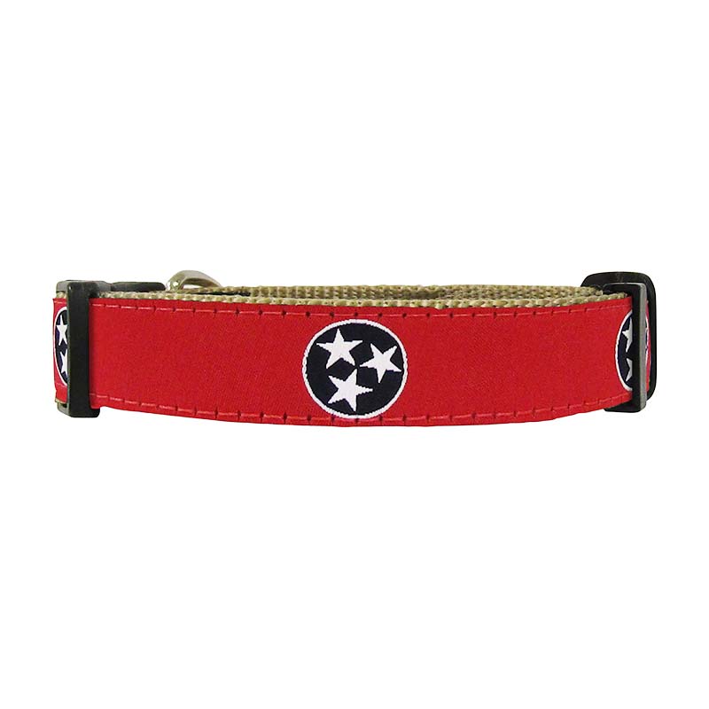 Tri Star Ribbon Dog Collar