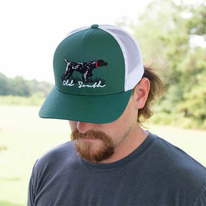 Pointer Trucker Hat in Forest Green