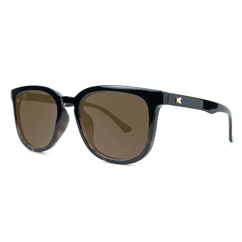 Knockaround® Paso Robles Glossy Black and Tortoise Shell Fade with Amber Lens