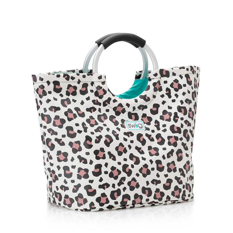 Swig Leopard Print Tote Bag With Circle Handles