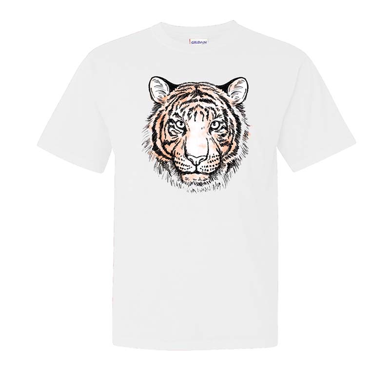 Clemson Watercolor Tiger Short Sleeve T-Shirt