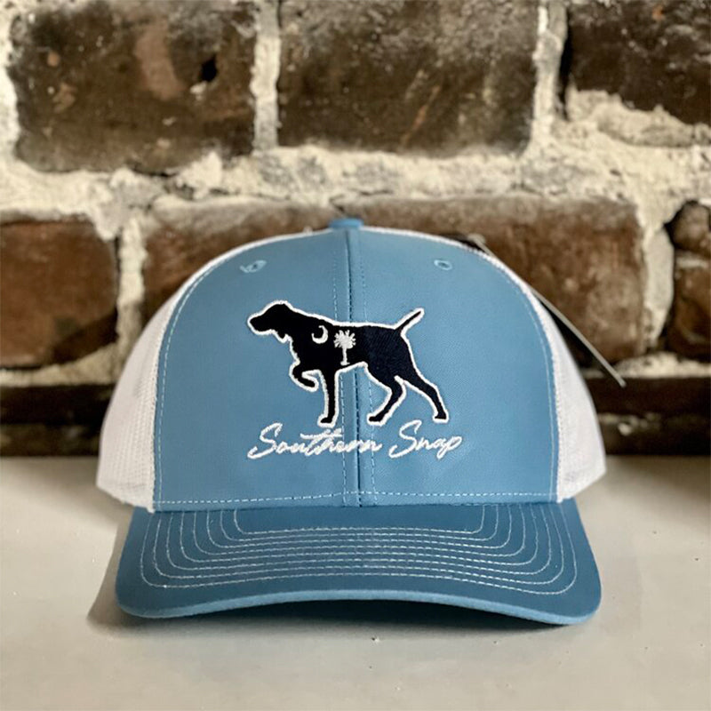 light blue South Carolina Palm Pointer Trucker Hat