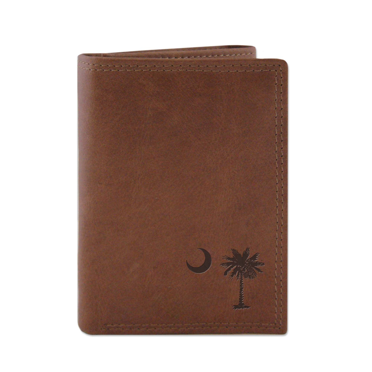 Palmetto Moon Embossed Leather Trifold