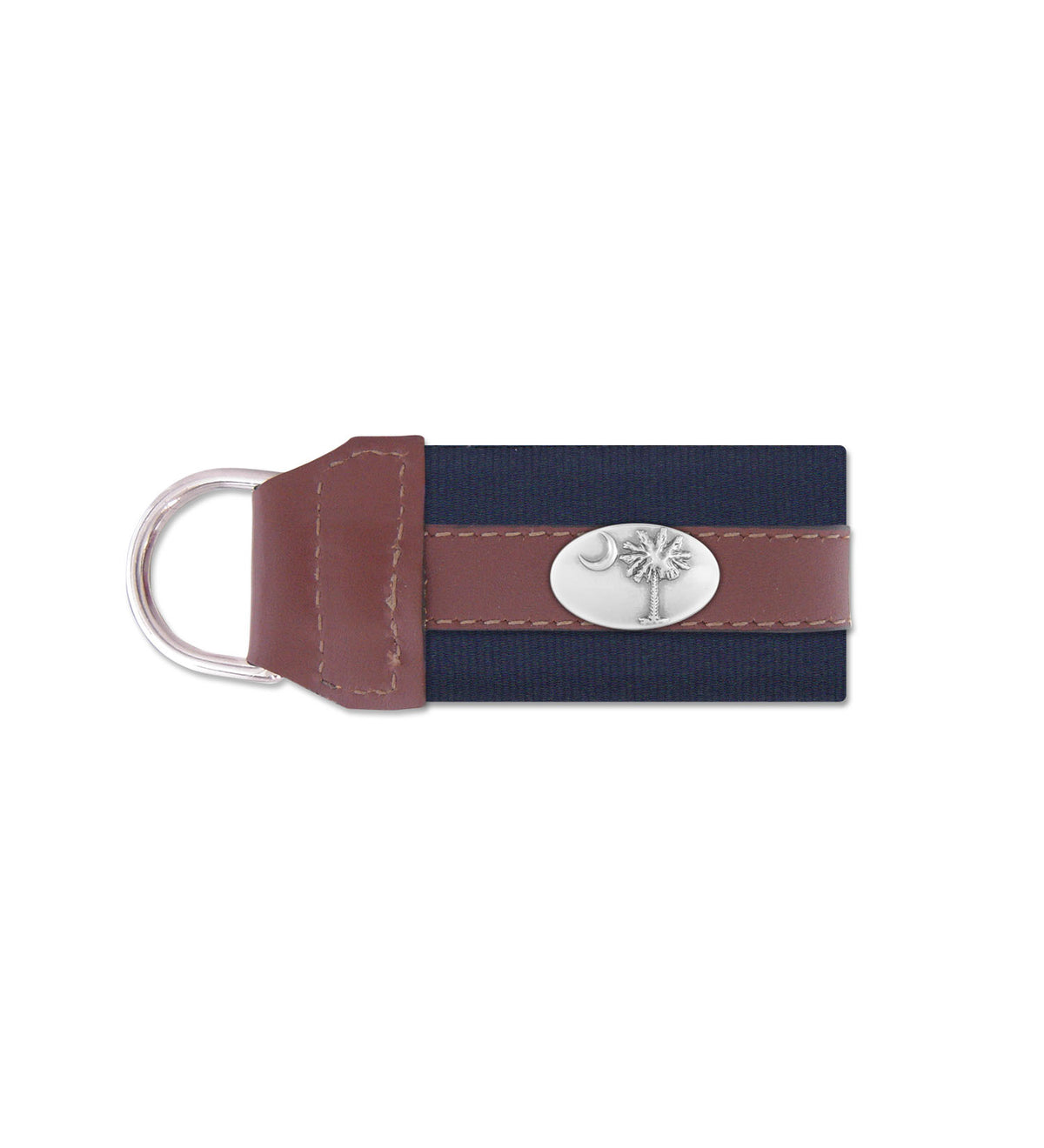 Palm Concho Leather Key Fob