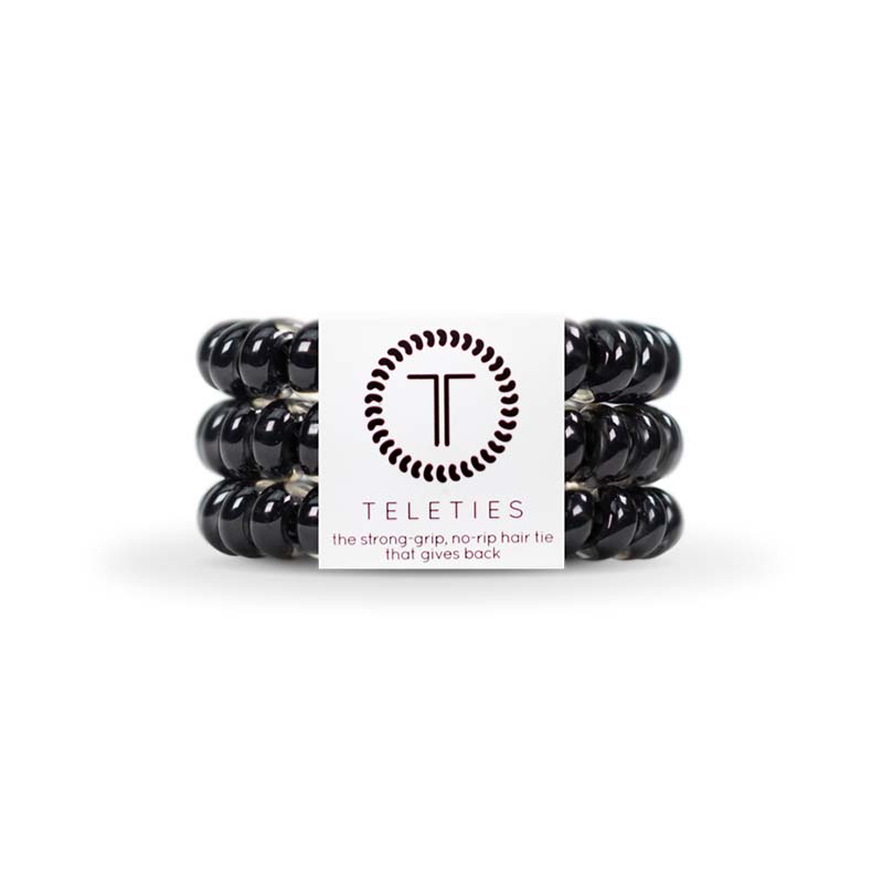 Jet Black Large Hair Tie 3 Pack