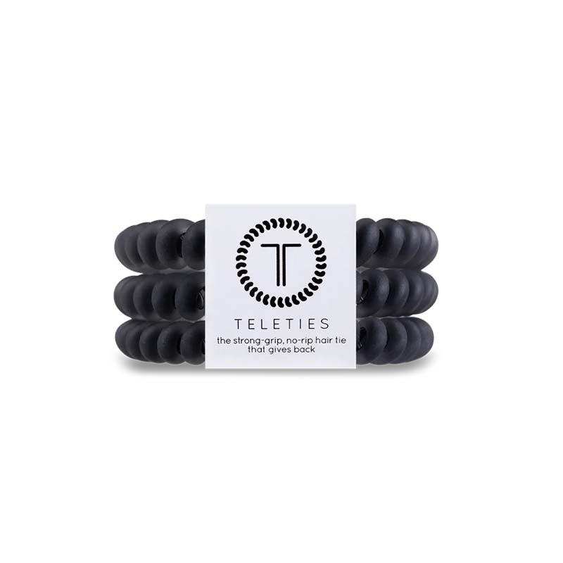 Matte Black Small Hair Tie 3 Pack