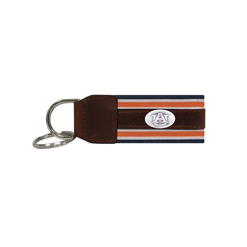 Auburn Concho Ribbon Key Fob