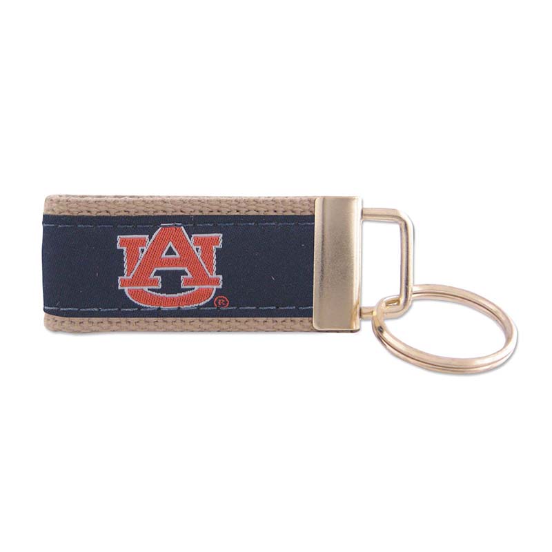 Auburn Ribbon Key Fob