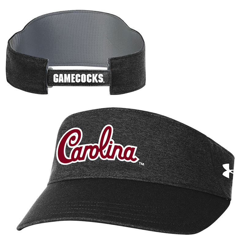 USC Script High Crown Visor in black