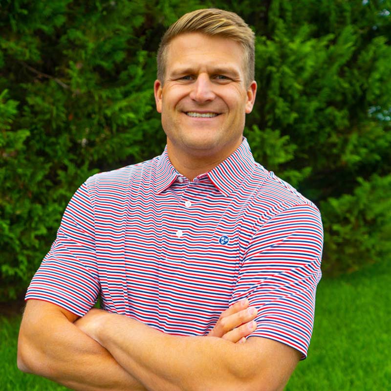 Tennessee Tri-Star James Stripe Polo