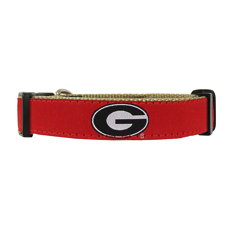 UGA Ribbon Dog Collar