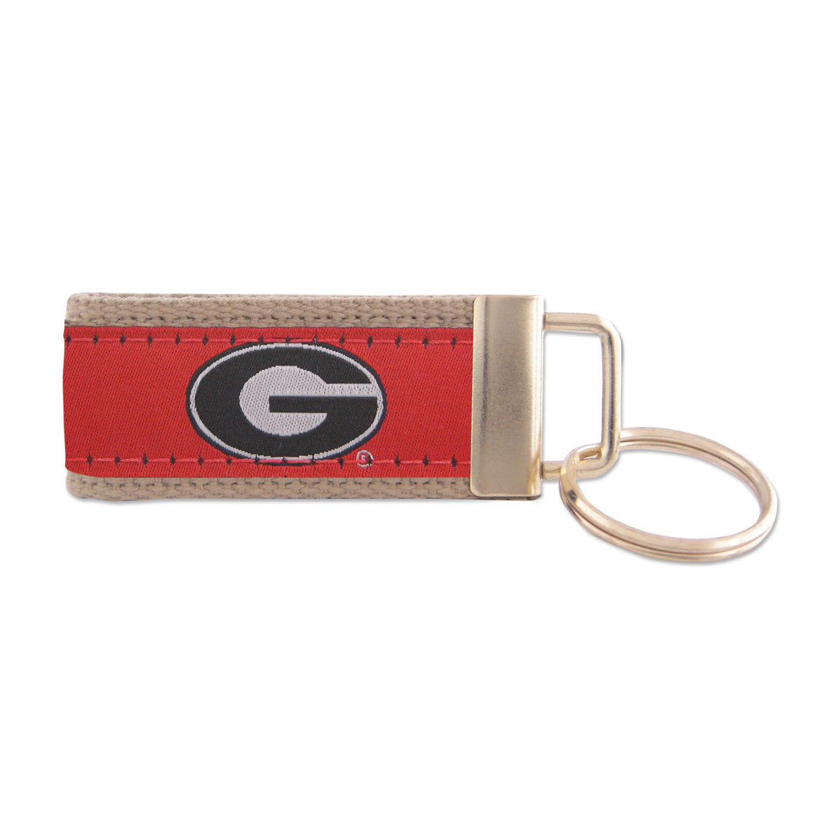 University of Georgia Key Fob in Red/Black