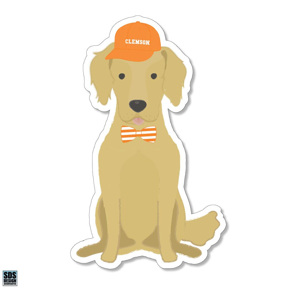 Clemson Pup 3&quot; Decal