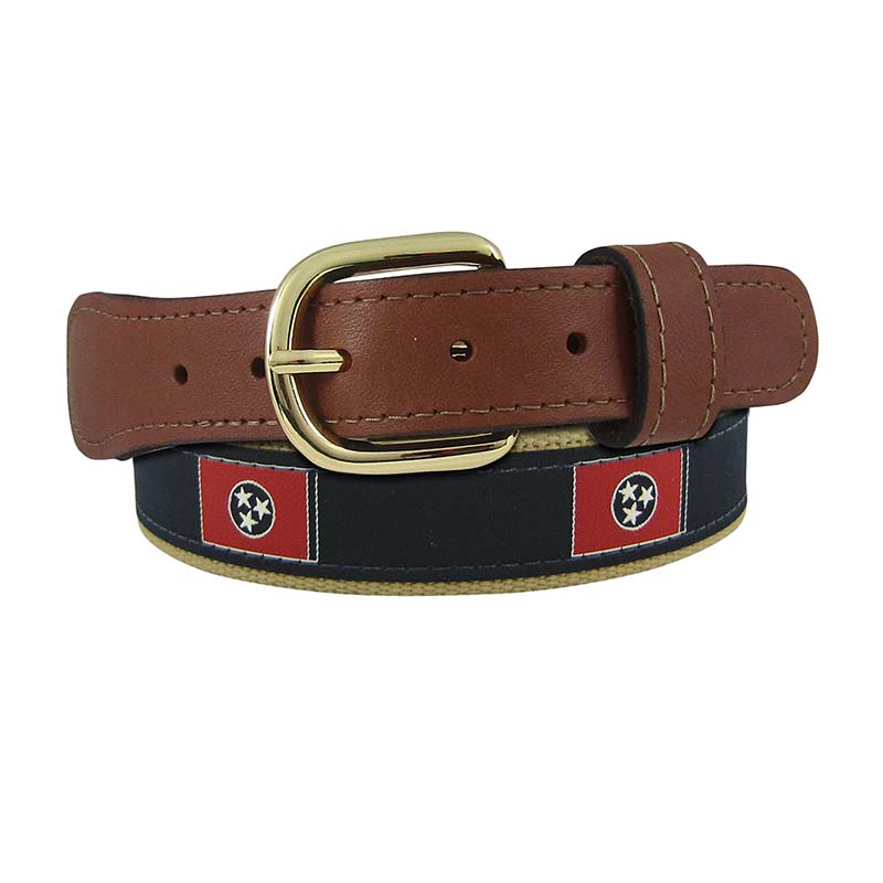 Tennessee Flag Ribbon Belt