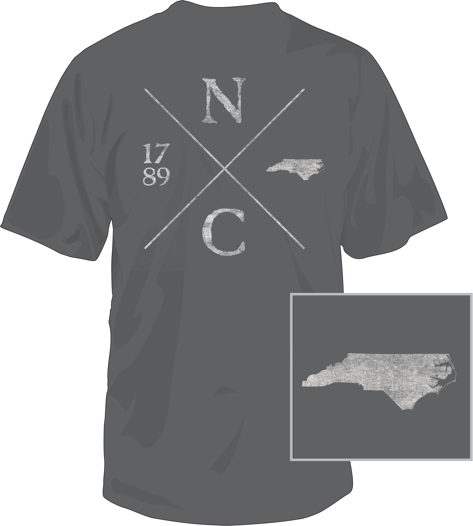 North Carolina Crossing Short Sleeve T-Shirt